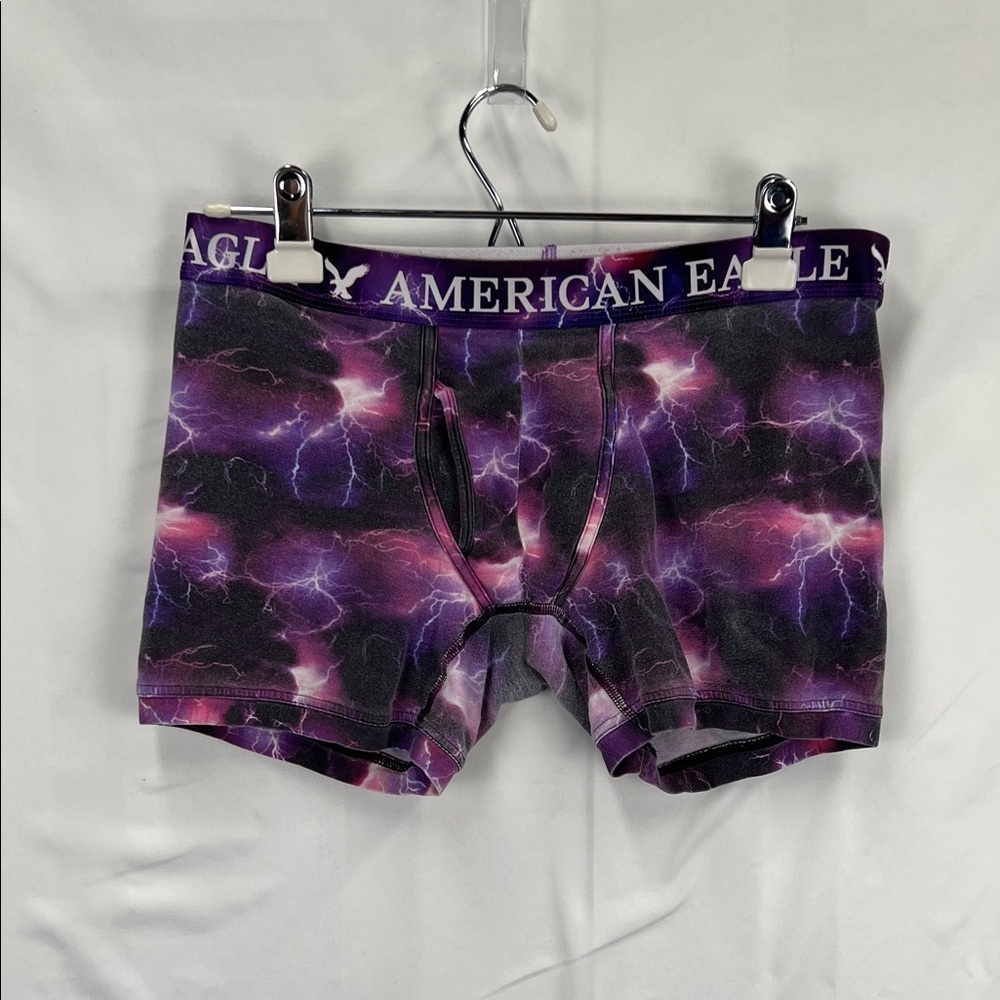 American Eagle - Men’s Briefs - Large - Black, Purple, Pink - Thunderstorm